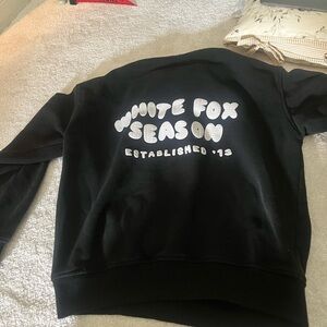 White fox hoodie